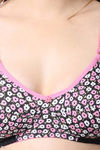 PrettyCat Double Layered Non-Wired Medium Coverage Minimiser Bra - Pink — thumbnail 6