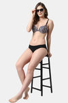 PrettyCat Push-Up Wired Demi Coverage Bra - Multicolor — thumbnail 5