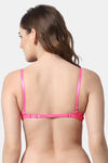 PrettyCat Push-Up Wired Demi Coverage Bra - Pink — thumbnail 2