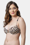 Pretty Cat Padded Plunge Wired Demi Coverage T-Shirt Bra - Multicolor — thumbnail 3