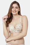 PrettyCat Padded Wired Medium Coverage T-Shirt Bra - Beige — thumbnail 1