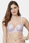 PrettyCat Padded Wired Medium Coverage T-Shirt Bra - Pink — thumbnail 1