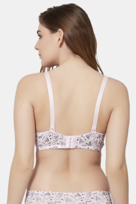 PrettyCat Padded Wired Medium Coverage T-Shirt Bra - Pink — image 2