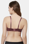 PrettyCat Padded Wired Demi Coverage T-Shirt Bra - Brown — thumbnail 2