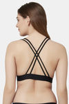 PrettyCat Padded Non-Wired Demi Coverage Pretty Back Bra - Pink — thumbnail 2
