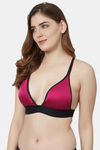 PrettyCat Padded Non-Wired Demi Coverage Pretty Back Bra - Pink — thumbnail 3
