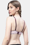 PrettyCat Padded Wired Demi Coverage Strapless Bra - Pink — thumbnail 3