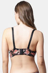 PrettyCat Padded Plunge Wired 3/4th Coverage T-Shirt Bra - Black — thumbnail 2