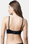PrettyCat Padded Non Wired Medium Coverage Bralette - Black — thumbnail 2