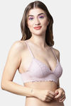 PrettyCat Padded Non Wired Medium Coverage Bralette - Mauve — thumbnail 4