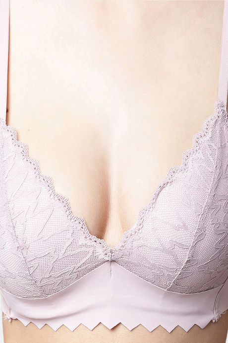 PrettyCat Padded Non Wired Medium Coverage Bralette - Mauve — image 6