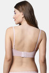 PrettyCat Padded Non Wired Medium Coverage Bralette - Pink — thumbnail 2