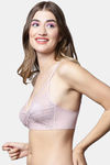 PrettyCat Padded Non Wired Medium Coverage Bralette - Pink — thumbnail 3