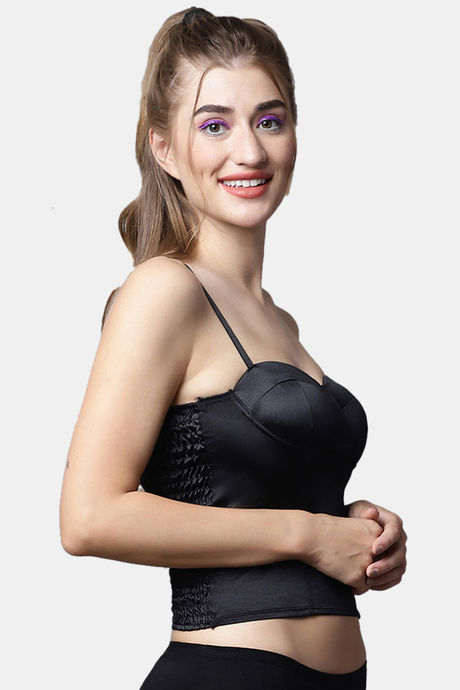 PrettyCat Push-Up Non Wired Medium Coverage Bralette - Black — image 4