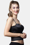 PrettyCat Push-Up Non Wired Medium Coverage Bralette - Black — thumbnail 4