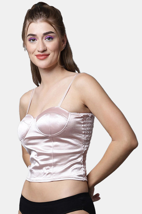 PrettyCat Push-Up Non Wired Medium Coverage Bralette - Pink — image 3