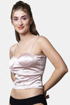 PrettyCat Push-Up Non Wired Medium Coverage Bralette - Pink — thumbnail 3