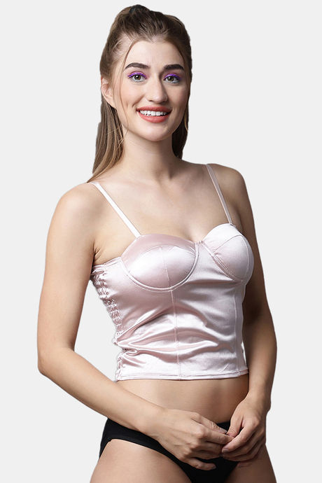 PrettyCat Push-Up Non Wired Medium Coverage Bralette - Pink — image 4