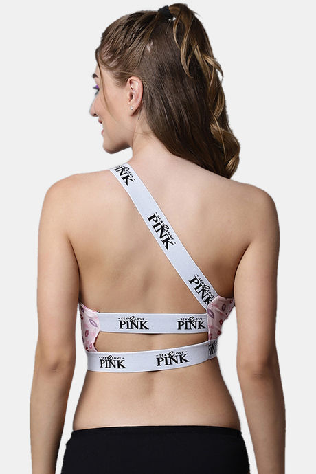 PrettyCat Padded Non Wired 3/4th Coverage Bralette - Pink — image 2