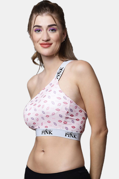 PrettyCat Padded Non Wired 3/4th Coverage Bralette - Pink — image 3