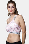 PrettyCat Padded Non Wired 3/4th Coverage Bralette - Pink — thumbnail 3