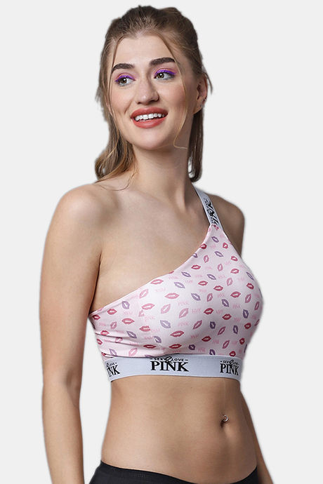 PrettyCat Padded Non Wired 3/4th Coverage Bralette - Pink — image 4