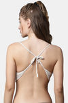 PrettyCat Padded Non Wired 3/4th Coverage Bralette - White — thumbnail 2