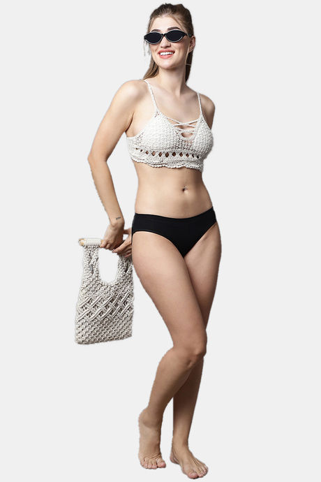 PrettyCat Padded Non Wired 3/4th Coverage Bralette - White — image 5
