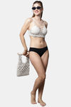 PrettyCat Padded Non Wired 3/4th Coverage Bralette - White — thumbnail 5