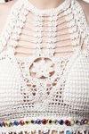 PrettyCat Padded Non Wired 3/4th Coverage Bralette - White — thumbnail 6