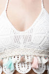 PrettyCat Padded Non Wired 3/4th Coverage Bralette - White — thumbnail 6