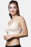 PrettyCat Padded Non Wired 3/4th Coverage Bralette - Beige — thumbnail 3