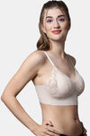 PrettyCat Padded Non Wired 3/4th Coverage Bralette - Beige — thumbnail 4