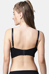 PrettyCat Padded Non Wired 3/4th Coverage Bralette - Black — thumbnail 2