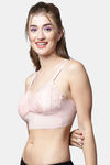 PrettyCat Padded Non Wired 3/4th Coverage Bralette - Peach — thumbnail 3