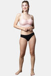 PrettyCat Padded Non Wired 3/4th Coverage Bralette - Peach — thumbnail 5