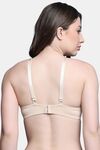 PrettyCat Lightly Padded Non Wired Sexy Plunge Bra For Women - Beige — thumbnail 3