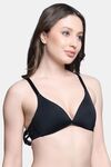 PrettyCat Lightly Padded Non Wired Sexy Plunge Bra For Women - Black — thumbnail 2