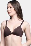 PrettyCat Lightly Padded Non Wired Sexy Plunge Bra For Women - Brown — thumbnail 2