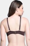 PrettyCat Lightly Padded Non Wired Sexy Plunge Bra For Women - Brown — thumbnail 3