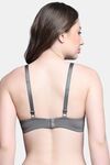 PrettyCat Lightly Padded Non Wired Sexy Plunge Bra For Women - Mouse — thumbnail 3