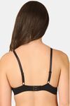 PrettyCat Sexy Compassionate Padded Underwire Bra With Golden Buckle In Straps - Black — thumbnail 2