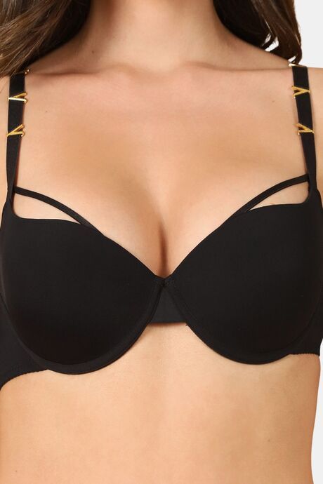 PrettyCat Pushup Padded Underwire Plunge Bra Women — image 5