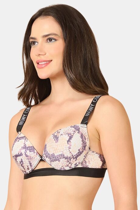 PrettyCat Pushup Padded Underwire Plunge Bra Women — image 2