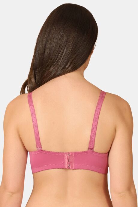PrettyCat Sexy Lightly Padded Underwire T-shirt bra with bows - Pink — image 3