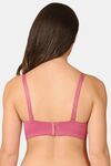 PrettyCat Sexy Lightly Padded Underwire T-shirt bra with bows - Pink — thumbnail 3