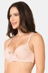PrettyCat Lightly Padded Underwire Sexy T-shirt Bra With Teddy Print - Pink — thumbnail 2