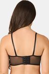 PrettyCat Sexy Summer Women's Thin Net Transparent Lace Bra - Black — thumbnail 3