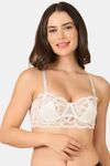 PrettyCat Sexy Summer Women's Thin Net Transparent Lace Bra - White — thumbnail 1