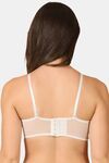 PrettyCat Sexy Summer Women's Thin Net Transparent Lace Bra - White — thumbnail 3